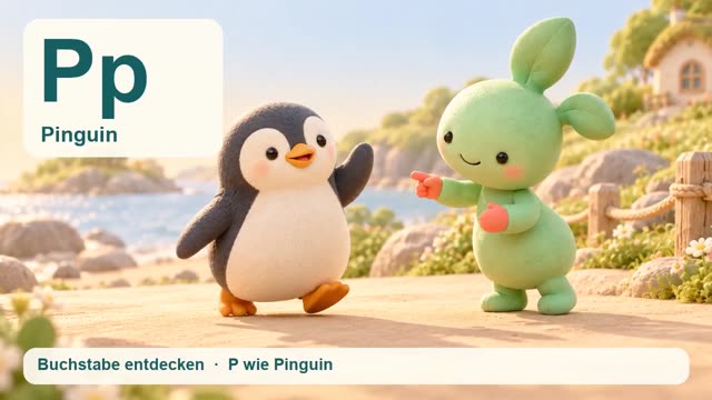 Pinguin mit Fini
